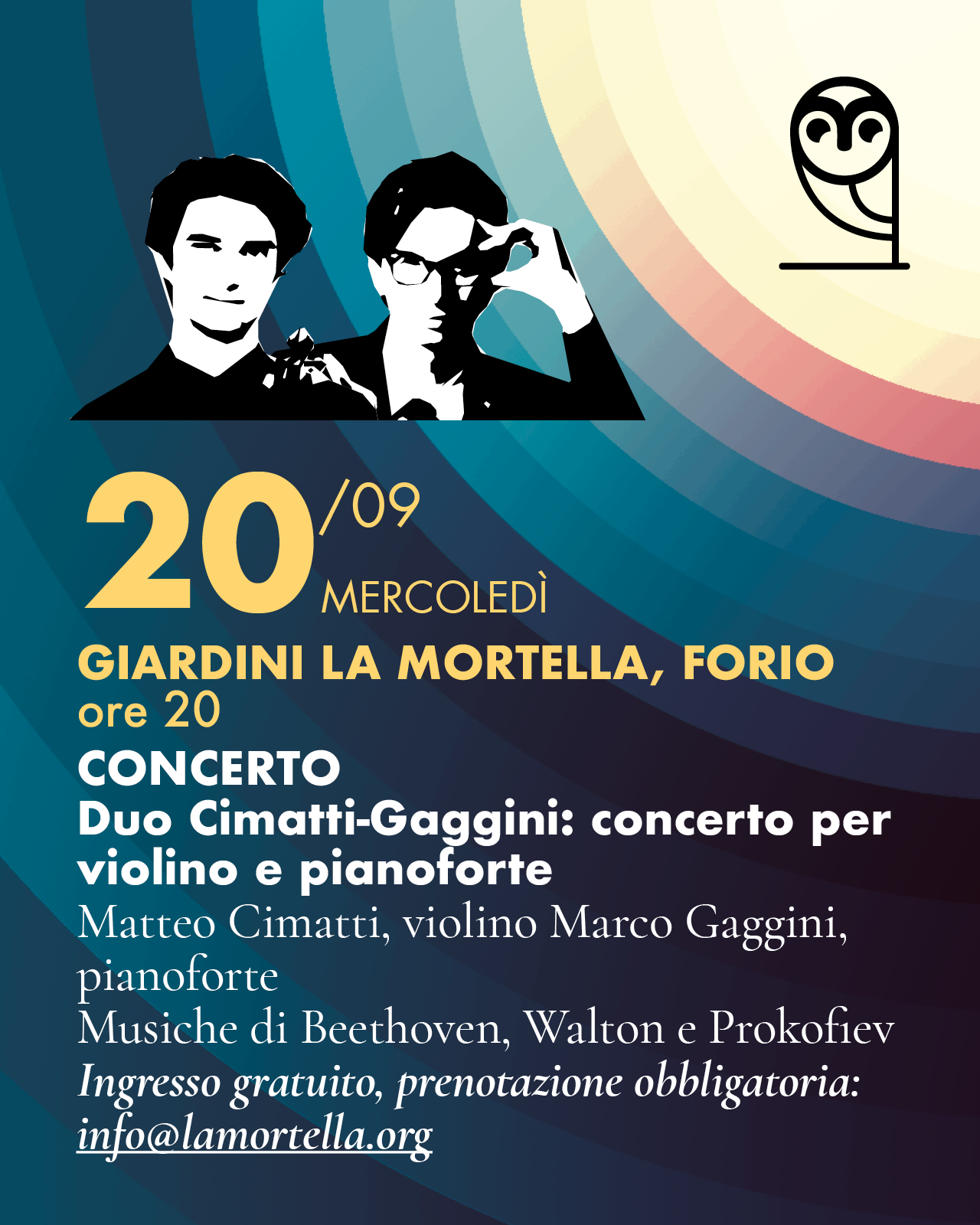 La Filosofia, il castello e la Torre: CONCERTO Duo Cimatti-Gaggini: concerto per violino e pianoforte