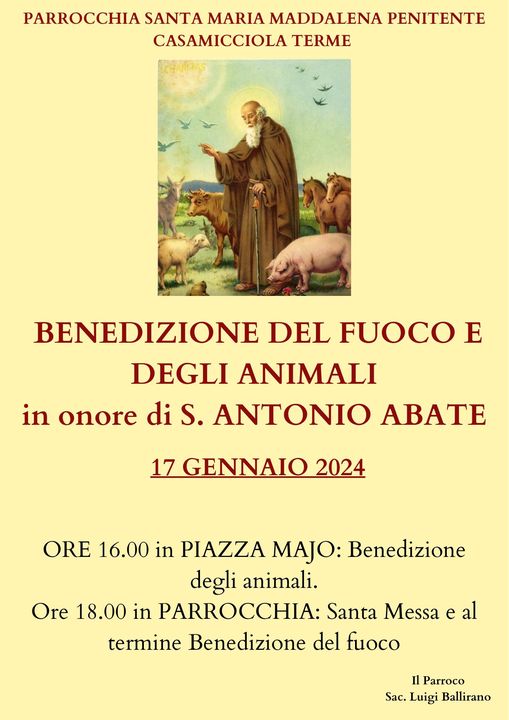 Benedizione del fuoco e degli animali