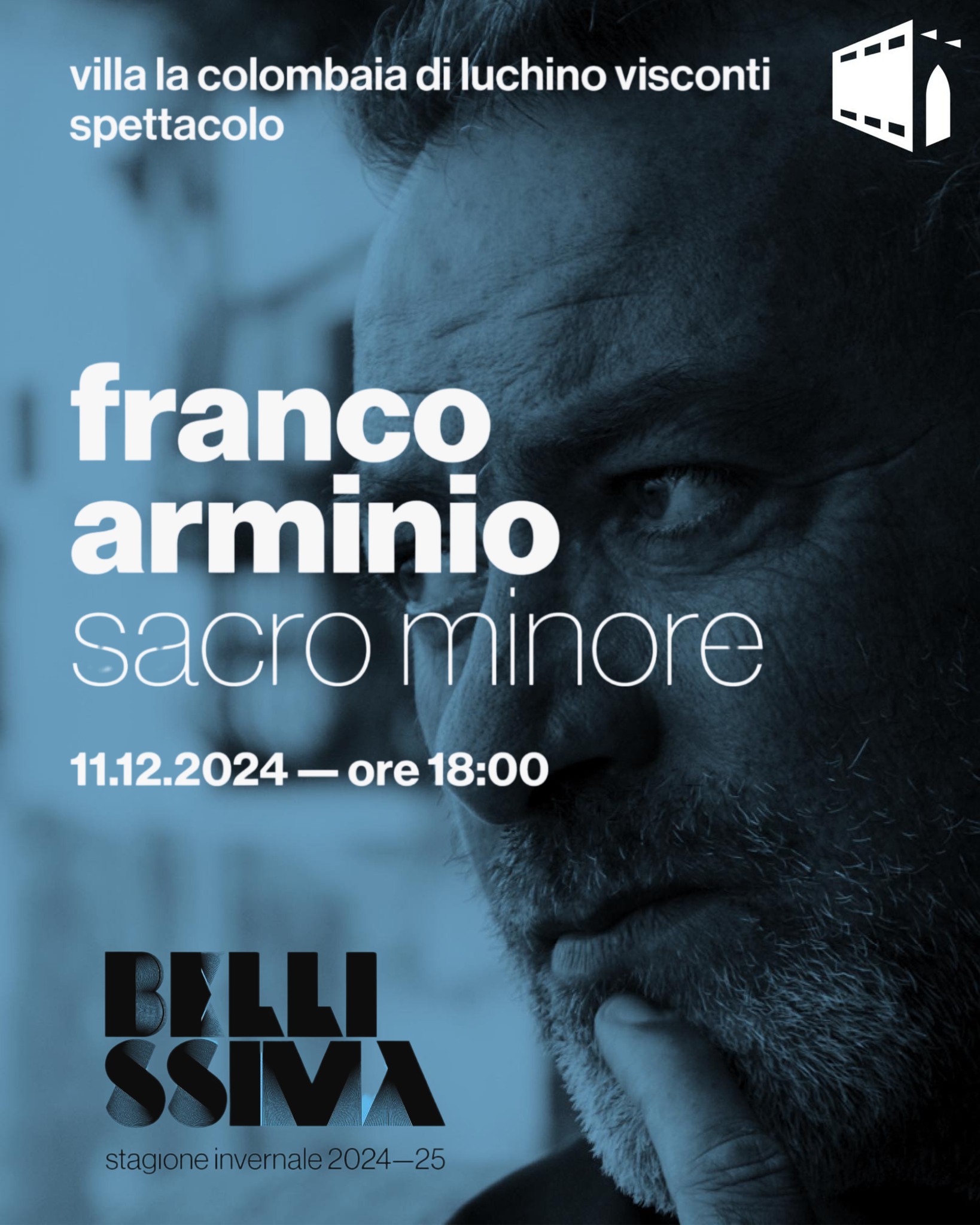 “BELLISSIMA” rassegna di eventi: Franco Arminio – Sacro Minore – spettacolo 