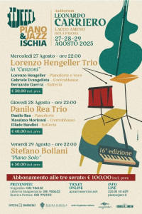 PIANO & JAZZ ISCHIA 2025: Lorenzo Hengeller Trio in “Canzoni”