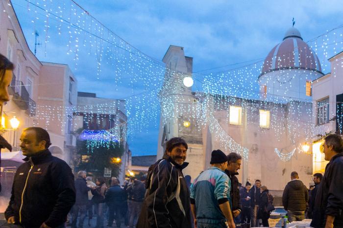 Vigilia di Natale e mercato del pesce a Forio isola d'Ischia